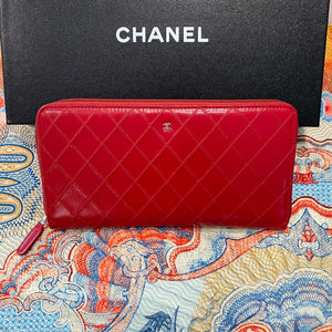 NEW Chanel Red Travel Wallet