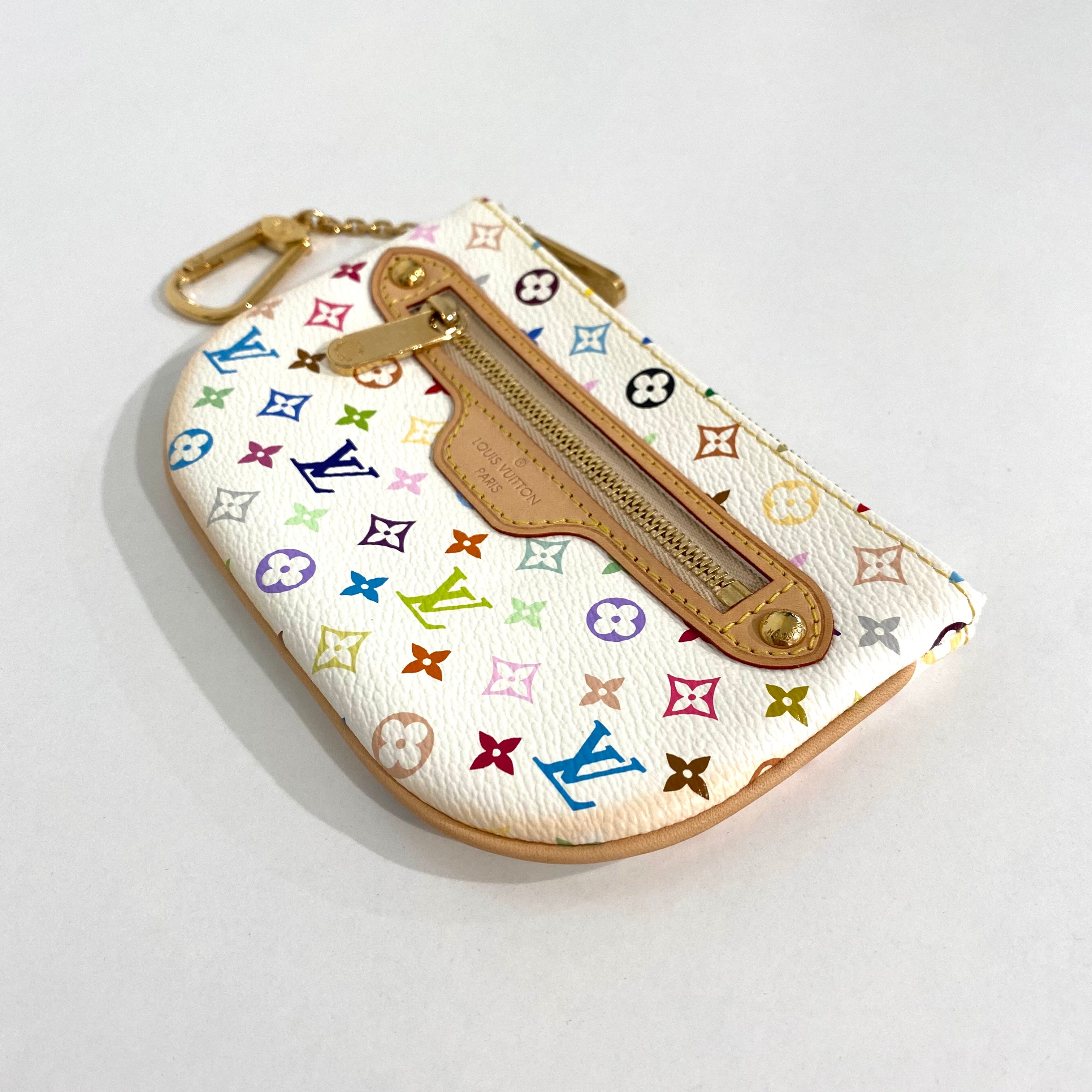 Louis Vuitton Murakami White Multicolore Key Pouch – Dina C's Fab