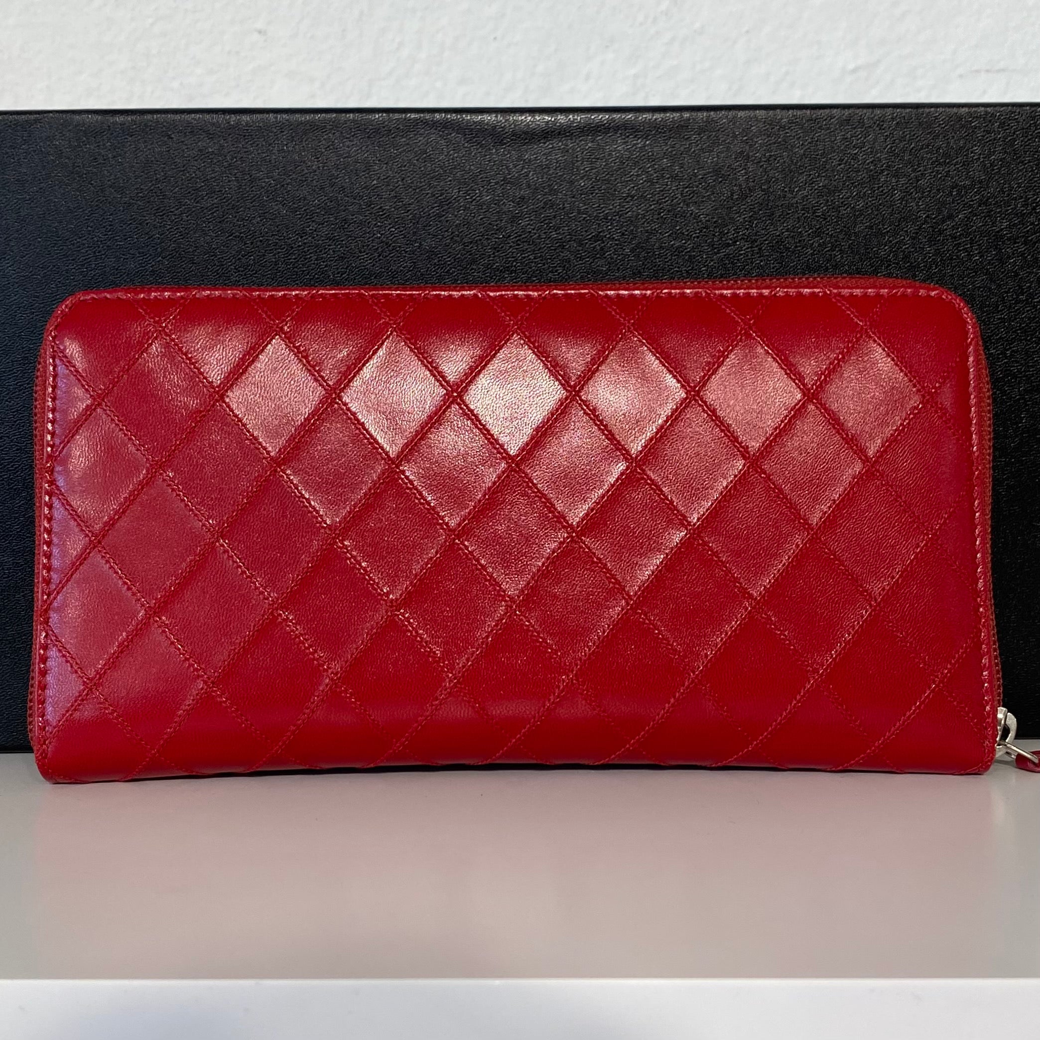 NEW Chanel Red Travel Wallet