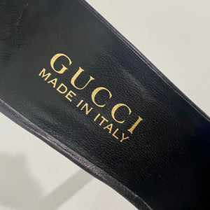 Gucci Black Beaded Heels