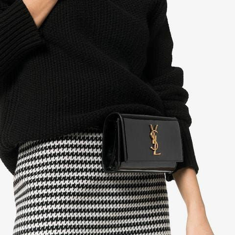 Taupe Saint Laurent Kate Leather Belt Bag – Designer Revival