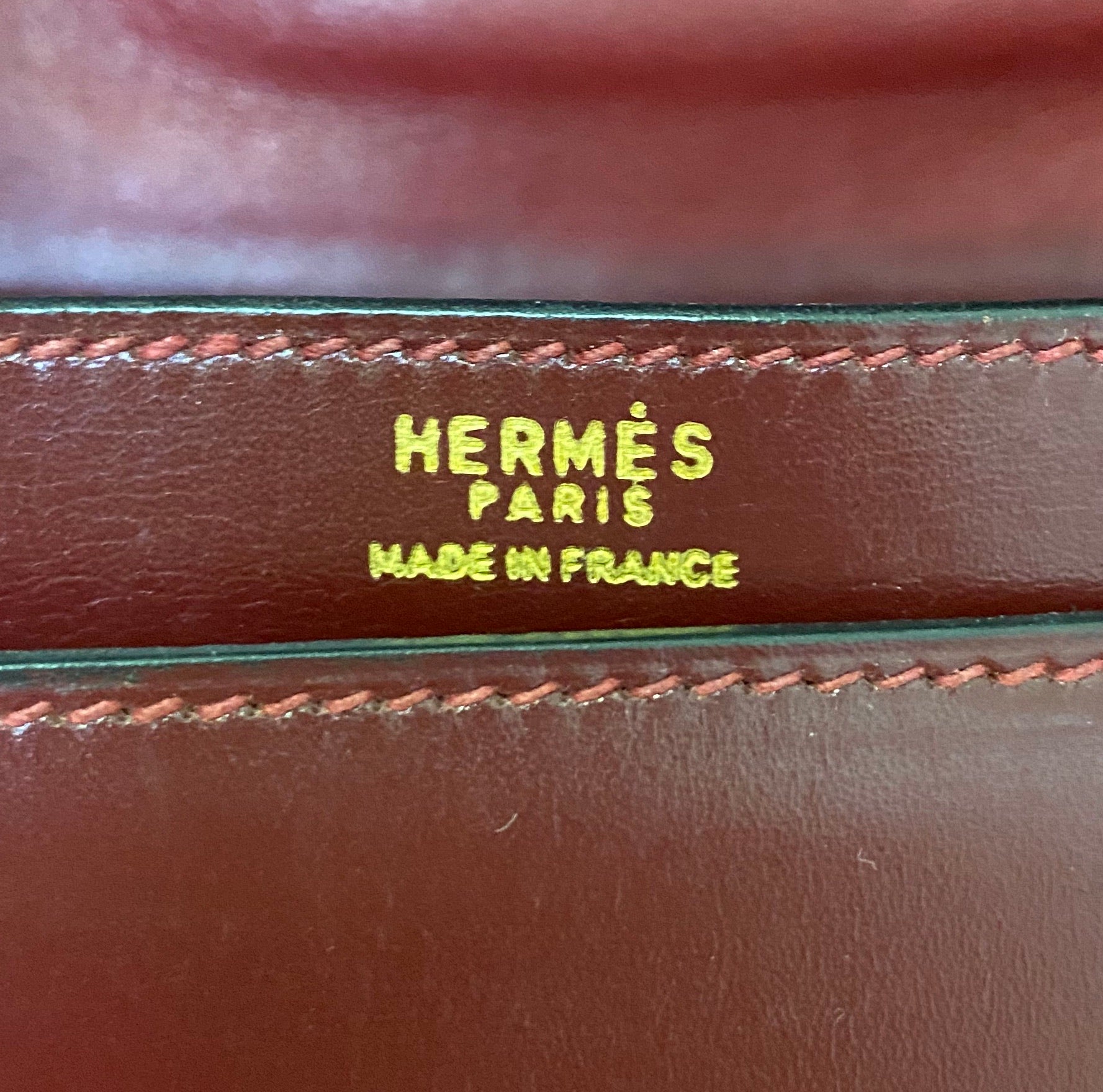 Hermès Vintage 70s Burgundy Shoulder Bag