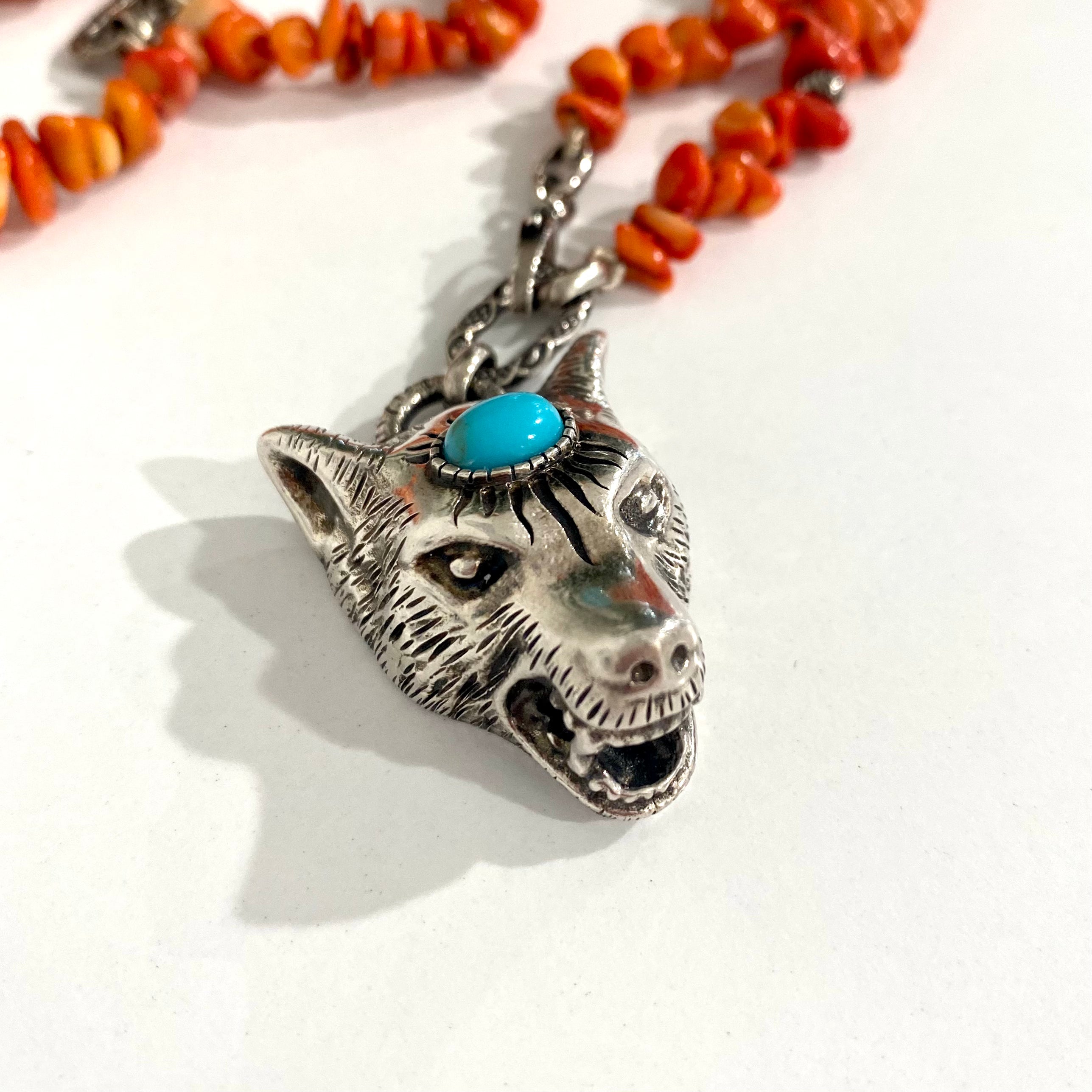 Gucci Wolf Pendant Necklace