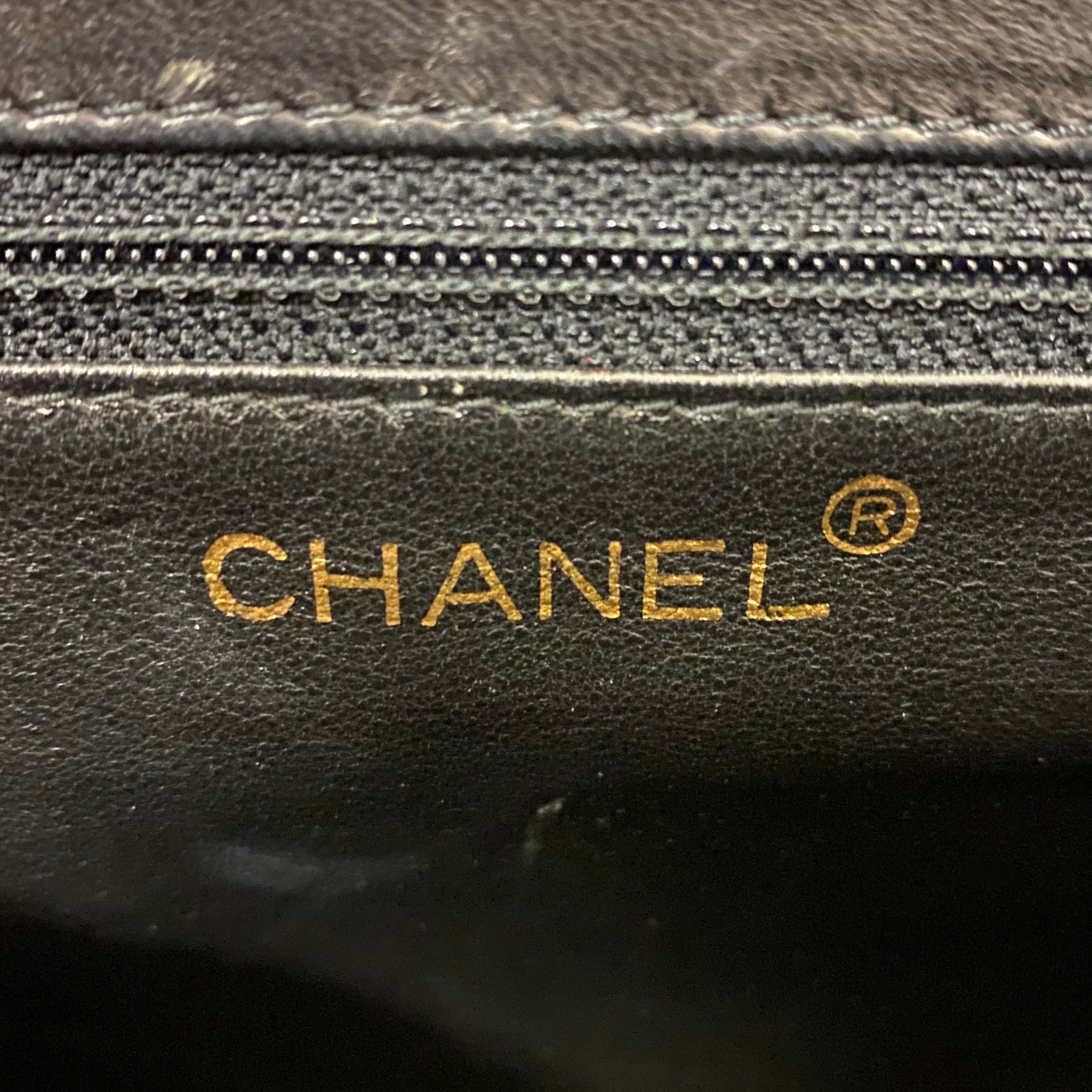 Chanel Black Reverse Quilted Shoulder Bag