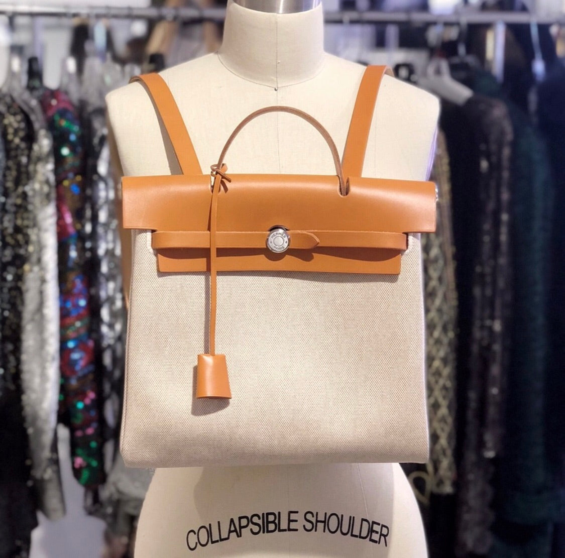 Hermès Herbag Backpack full set – Dina C's Fab and Funky Consignment  Boutique