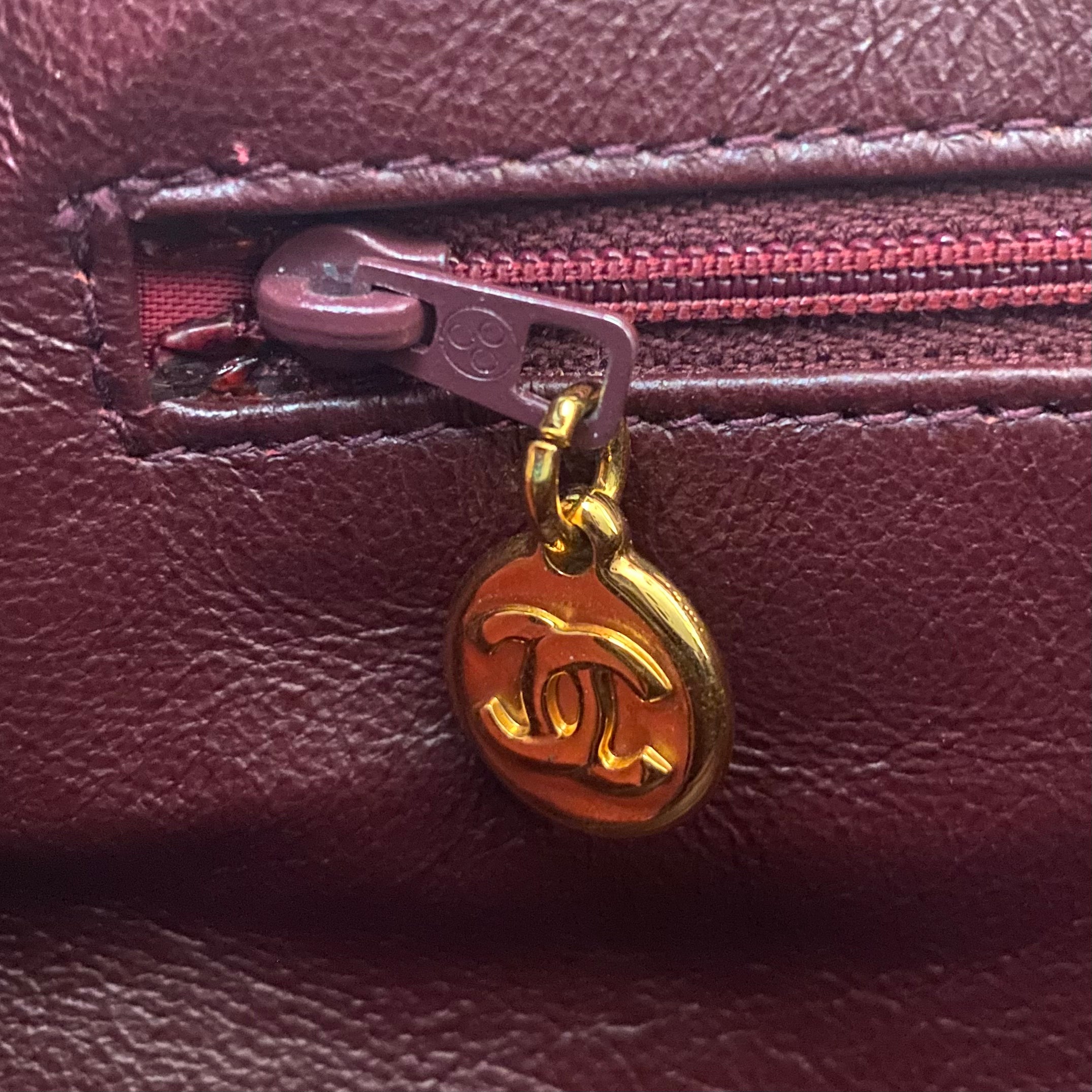 Chanel Burgundy Camera Bag