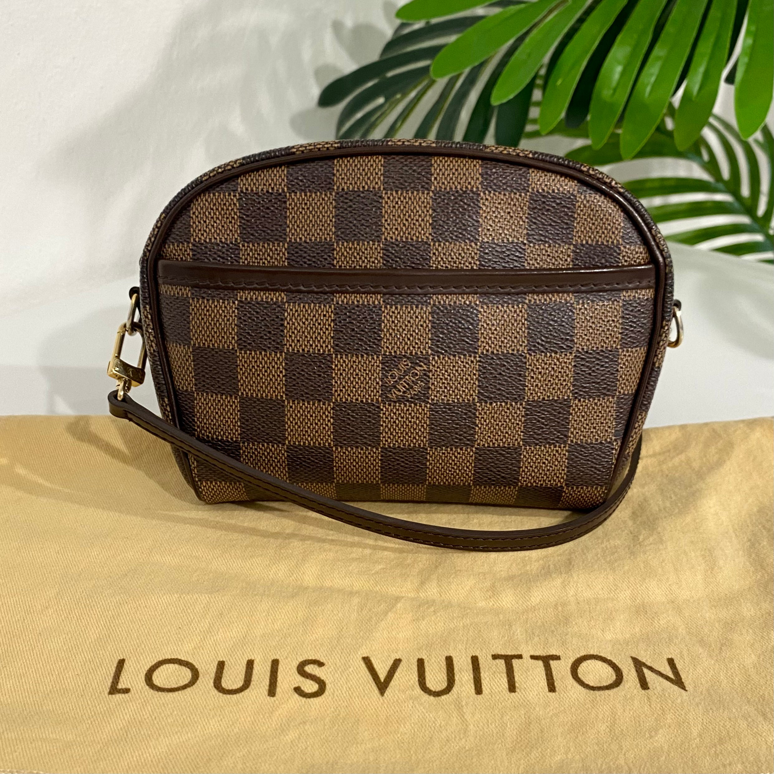 Shop for Louis Vuitton Damier Ebene Canvas Leather Ipanema PM Bag - Shipped  from USA