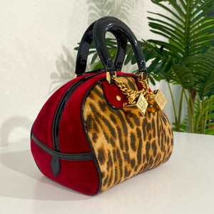 Vintage Christian Dior Iconic Leopard Gambler Bag 2004 at 1stDibs