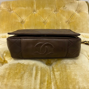 Chanel Vintage Chocolate Brown Tassel Flap Bag