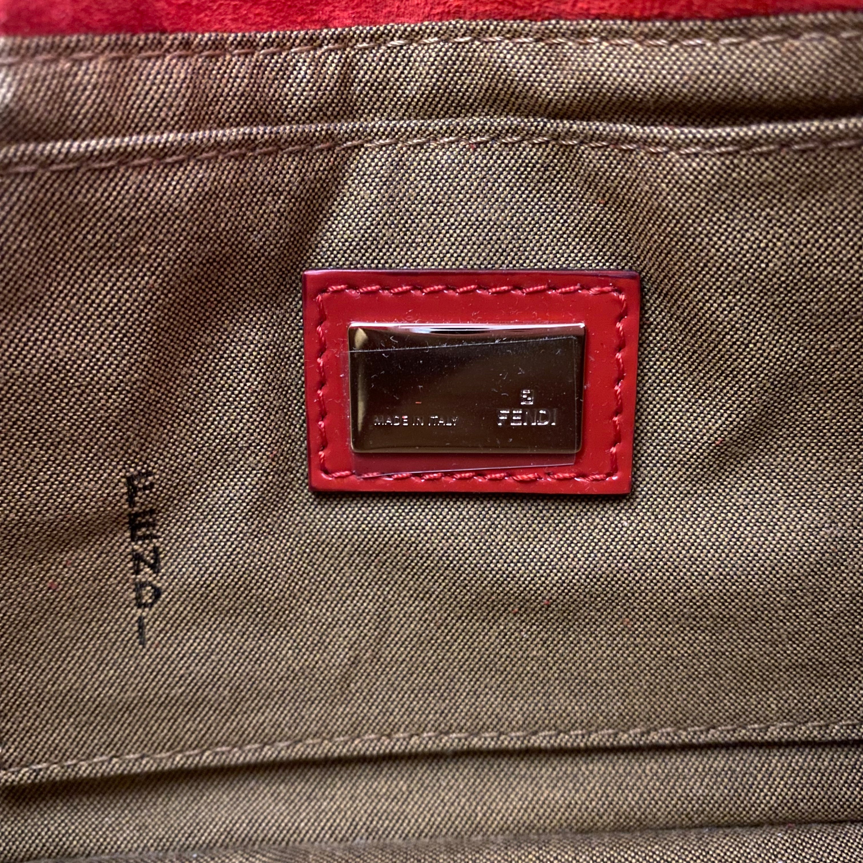 Fendi Red Patent Mini Mama Bag