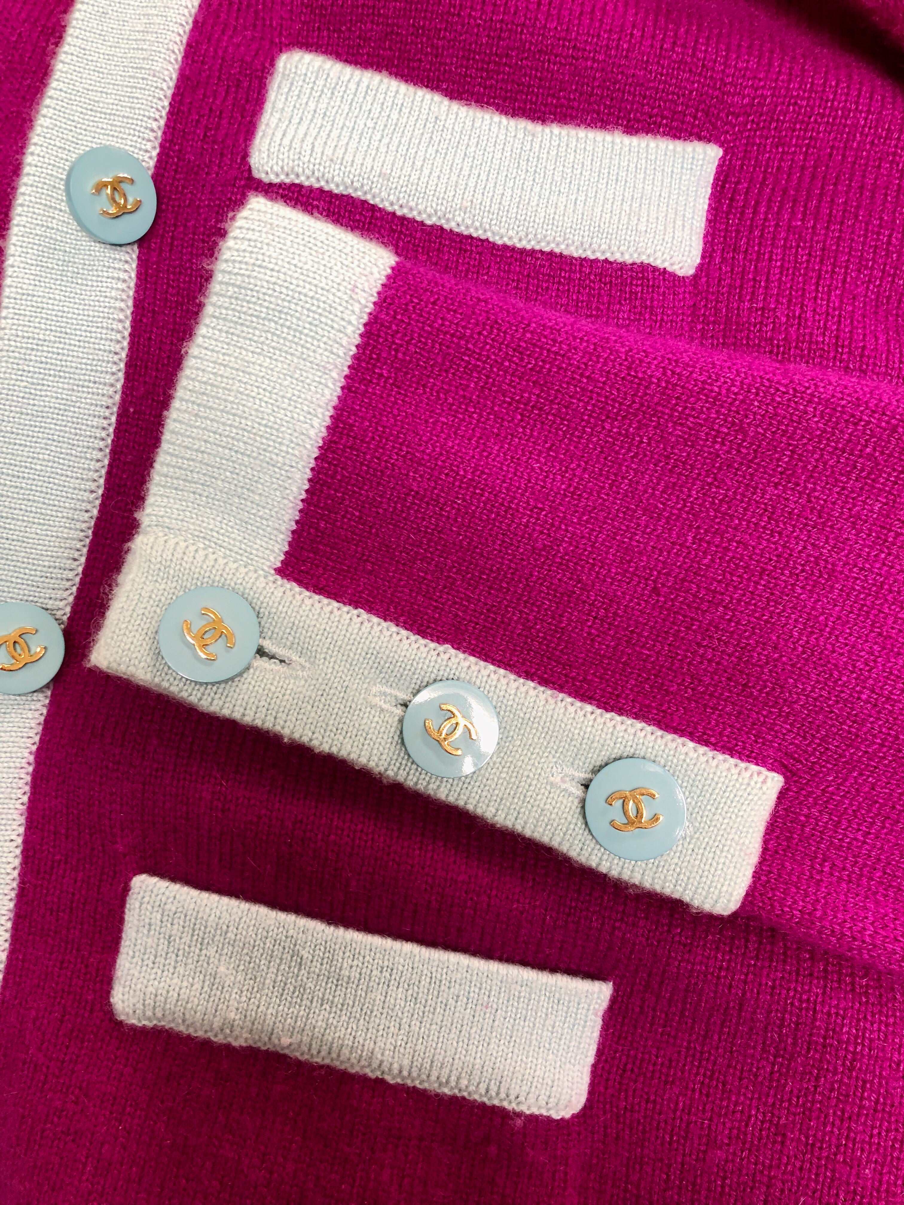 CHANEL Fall '97 Navy Cashmere Knit Set — Garment