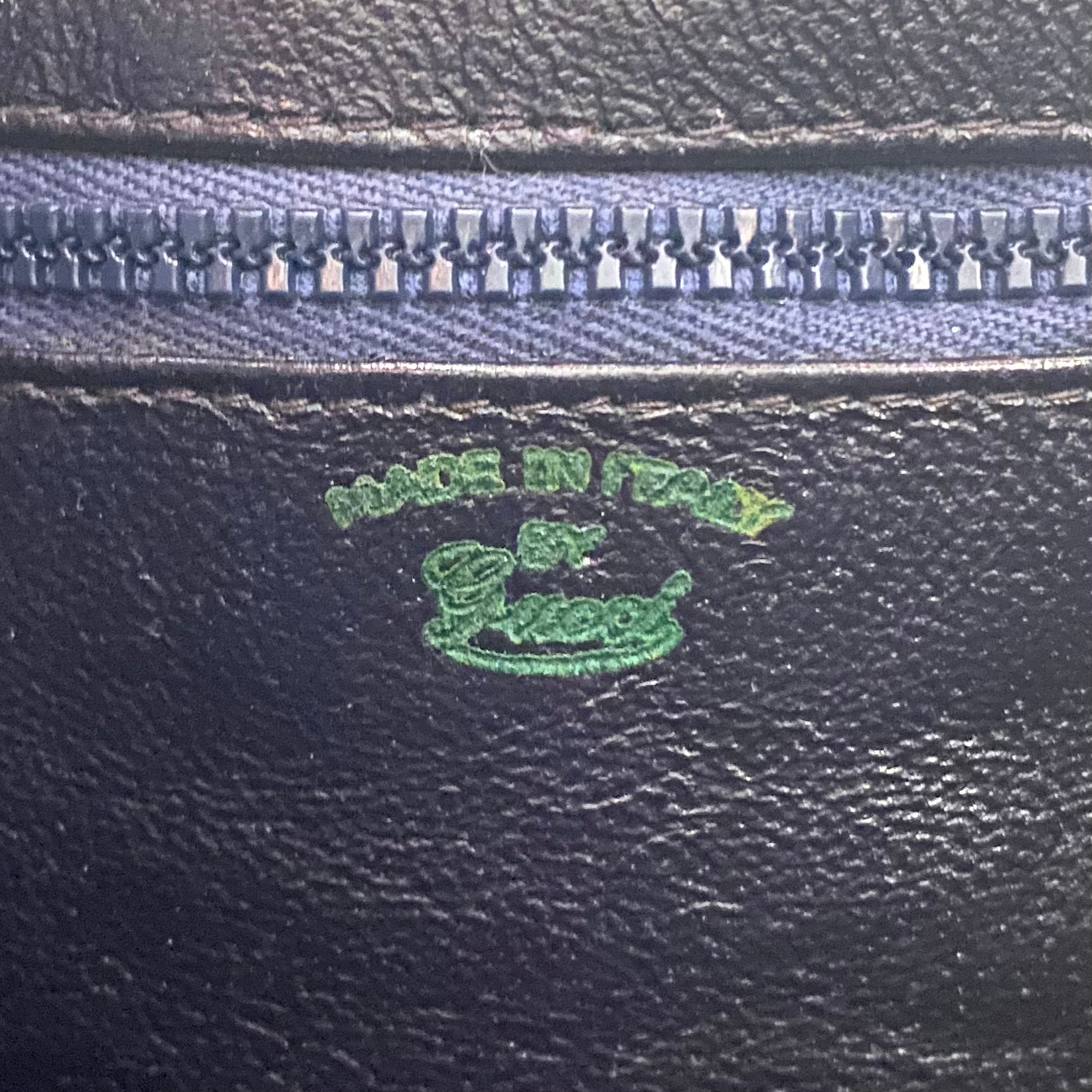 Gucci Vintage Navy Monogram Bag