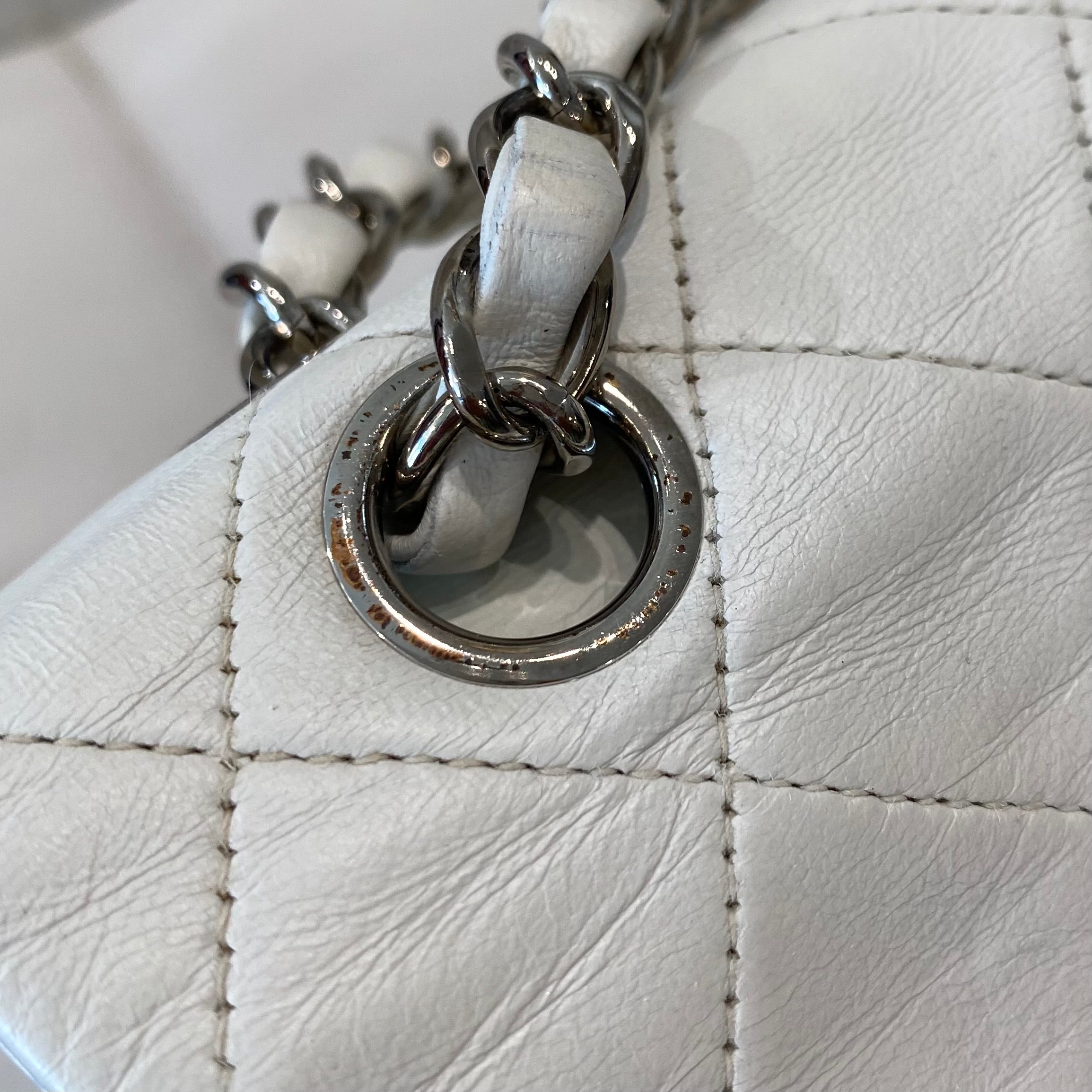 mini white chanel bag authentic