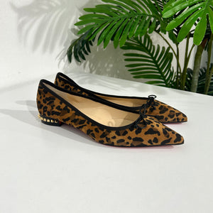 Louboutin online leopard flats