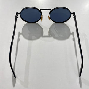 Jean Paul Gaultier Vintage Black Round Sunglasses