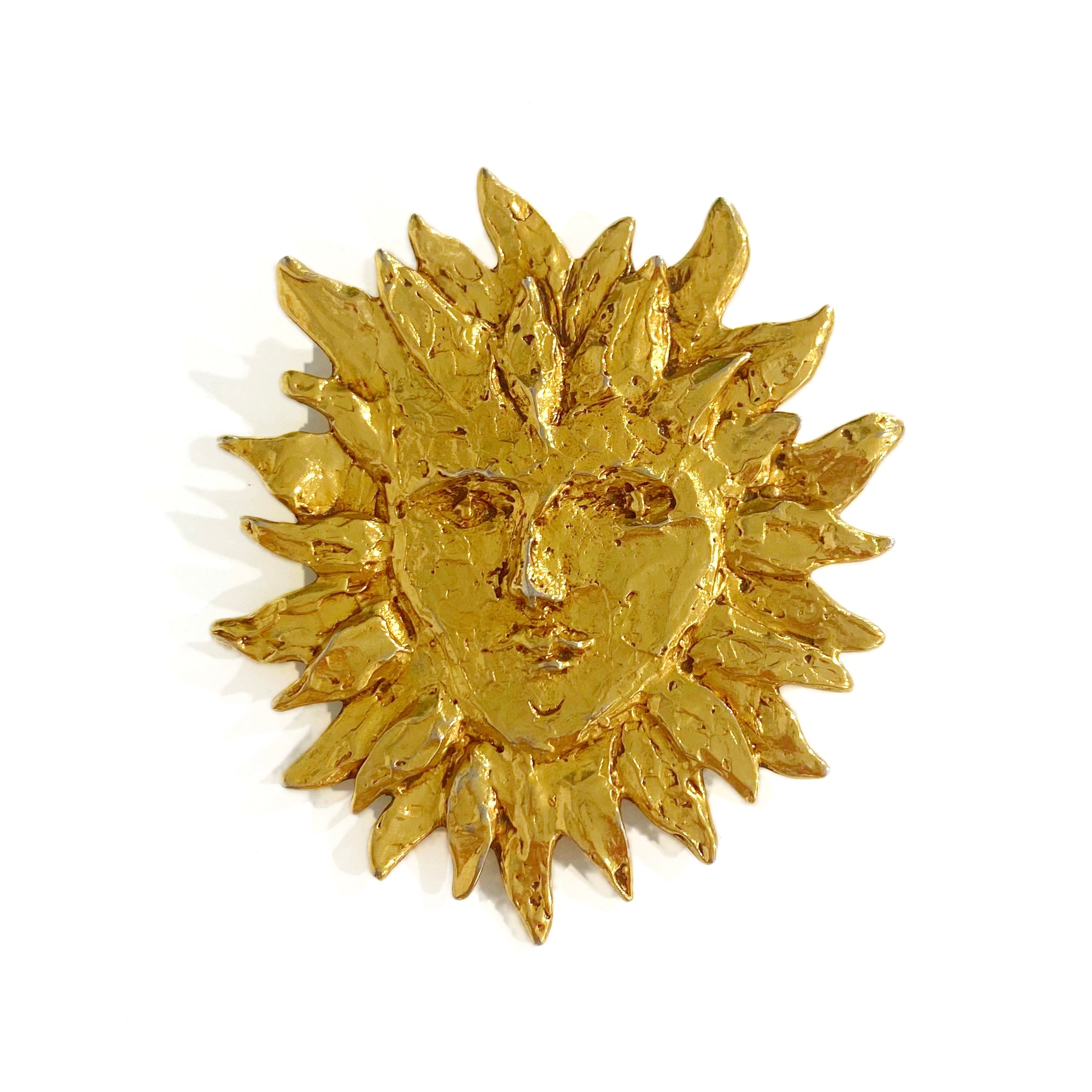 YSL Sun Face Brooch