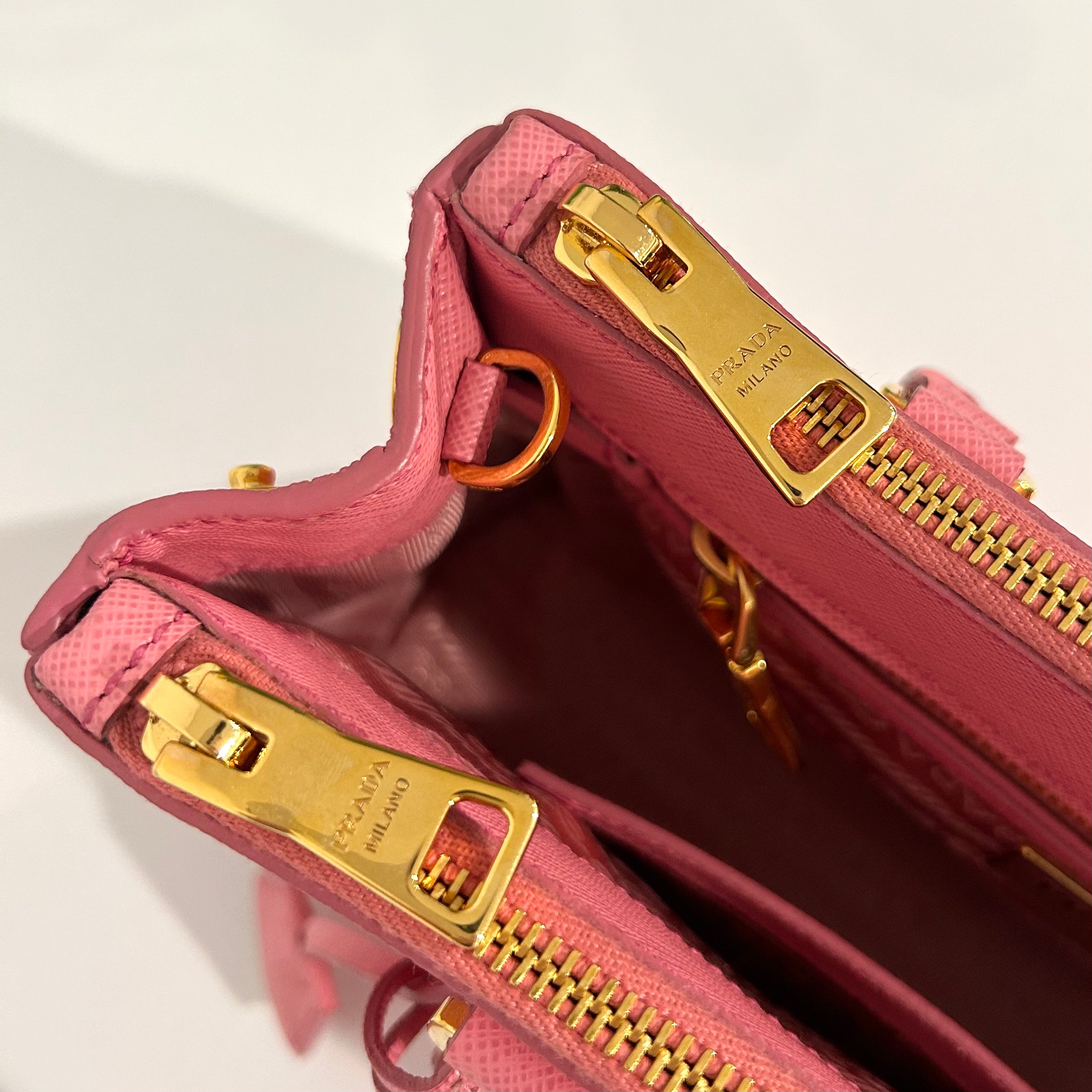 Prada Pink Galleria Saffiano Leather Bag
