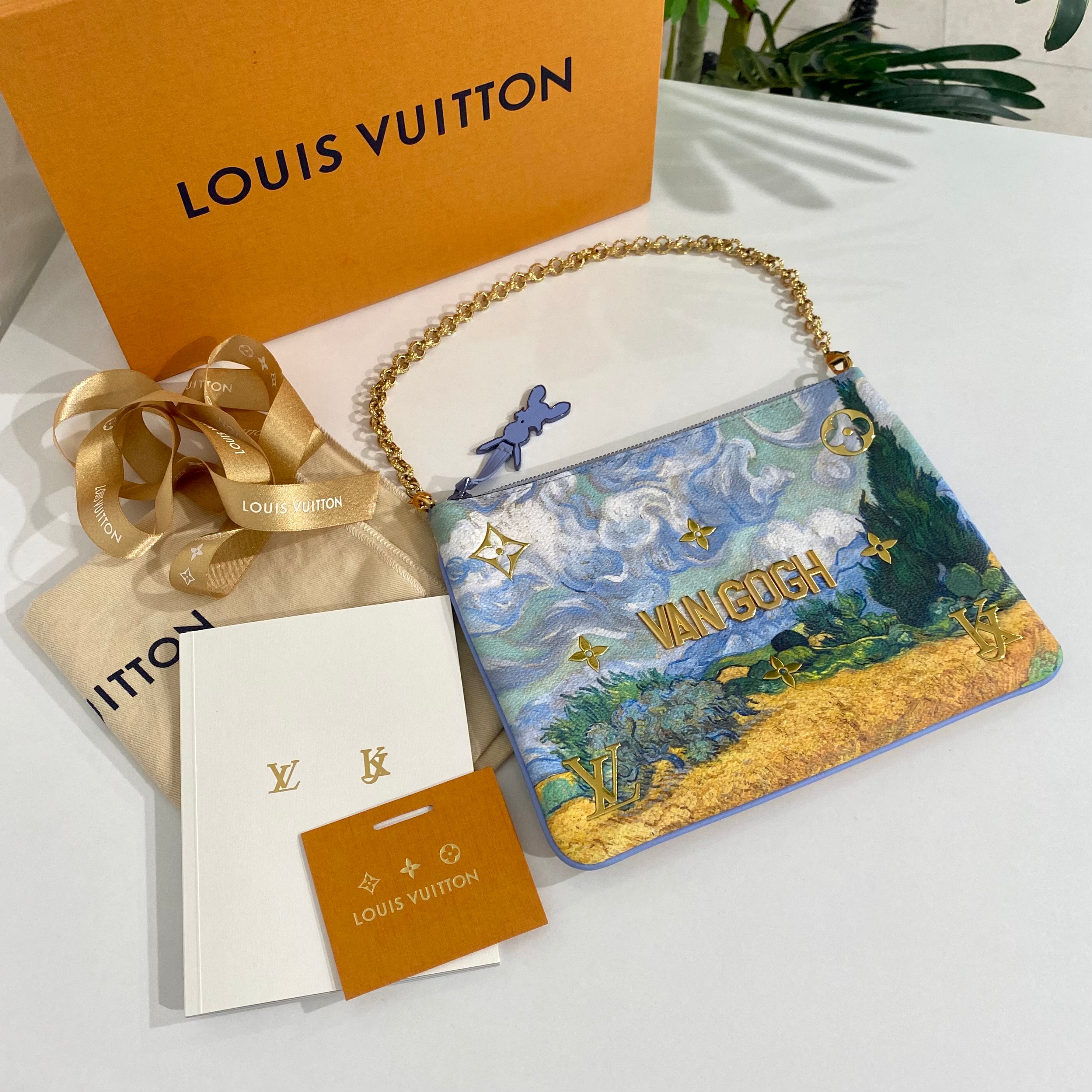 Louis Vuitton Speedy Handbag Limited Edition Jeff Koons Van Gogh Print Ca  at 1stDibs