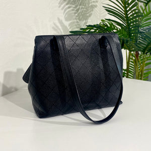 Chanel Vintage Black Caviar Tote