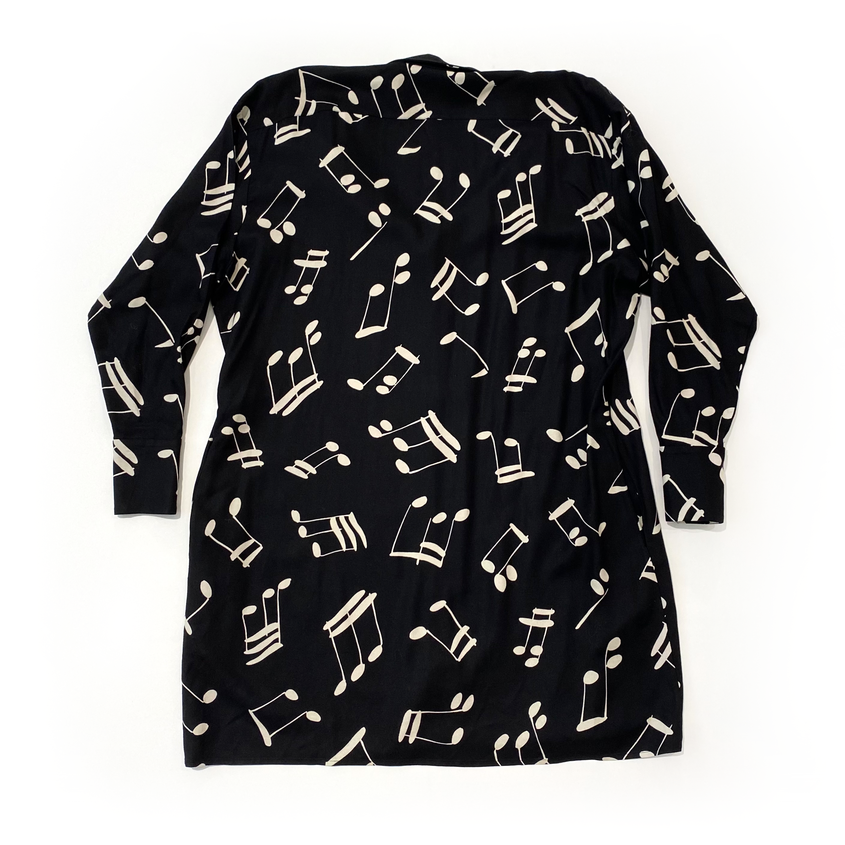 Saint Laurent Music Note Shirt Dress