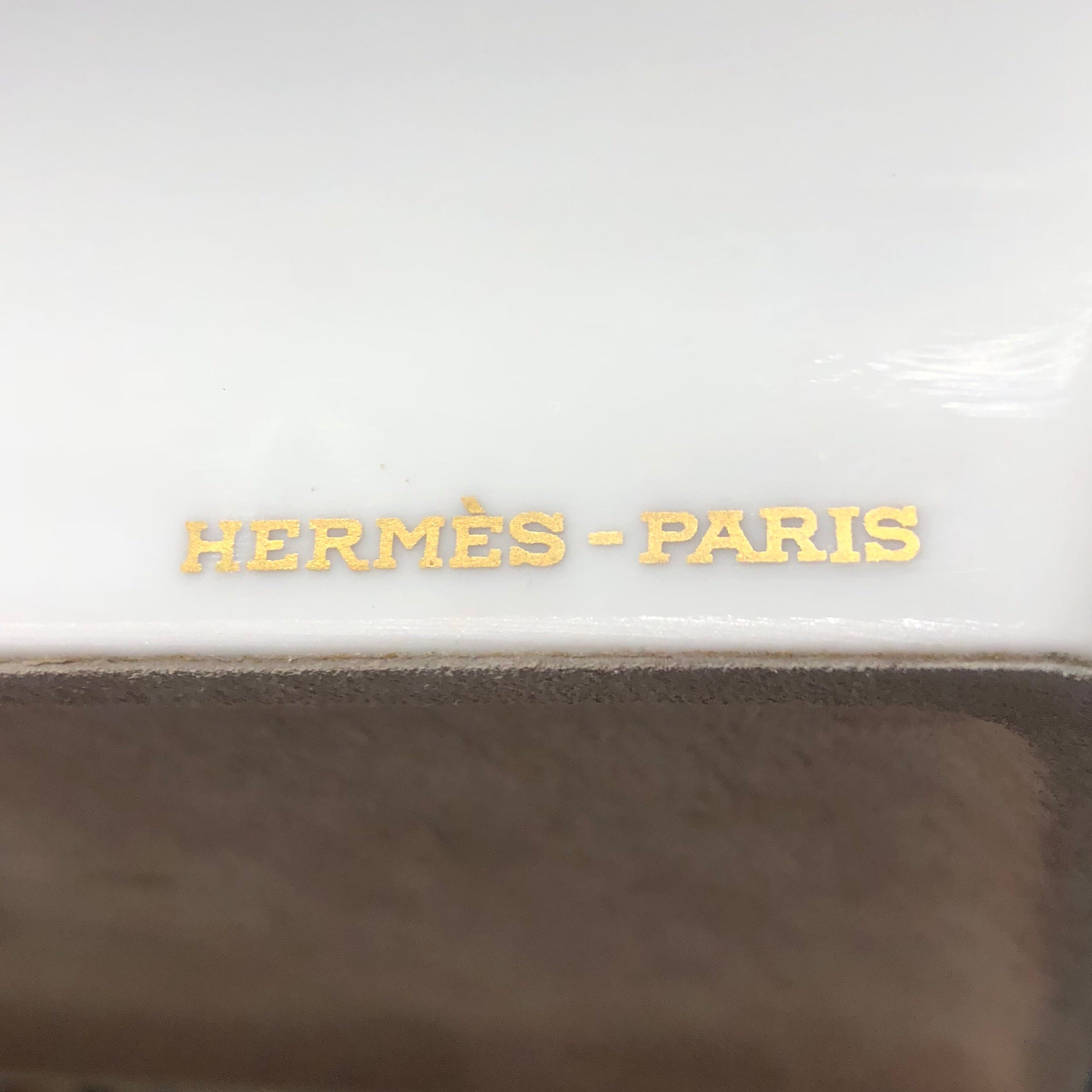 Hermès striped ashtray