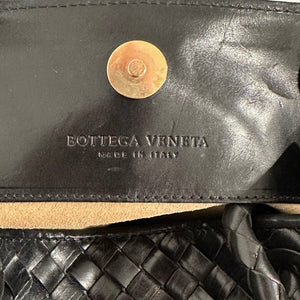 Vintage Bottega Black Mini Tote Bag