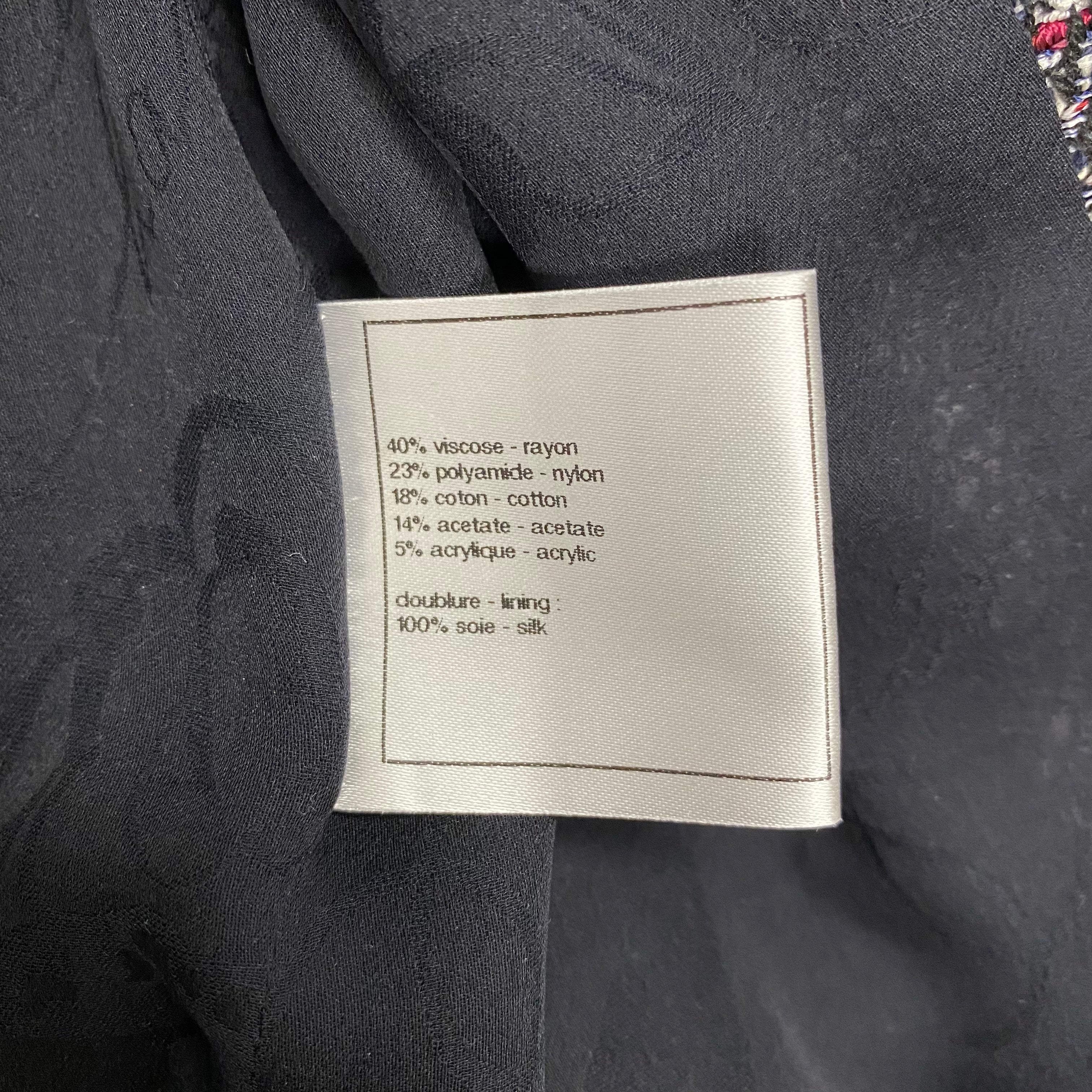 Chanel Fringe Belted Boucle Jacket