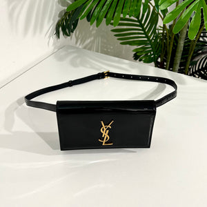 Shop Saint Laurent Kate patent belt bag  Ysl belt, Ysl belt bag, Leather belt  bag