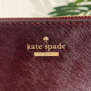 Kate Spade Purple Calfhair Clutch