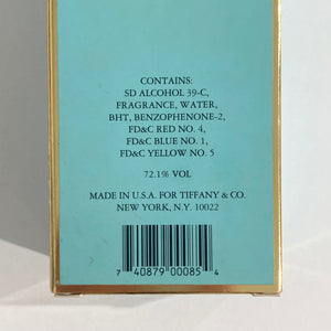 NEW Tiffany Eau de Parfum Atomiseur 3.4 FL OZ. 100 ml