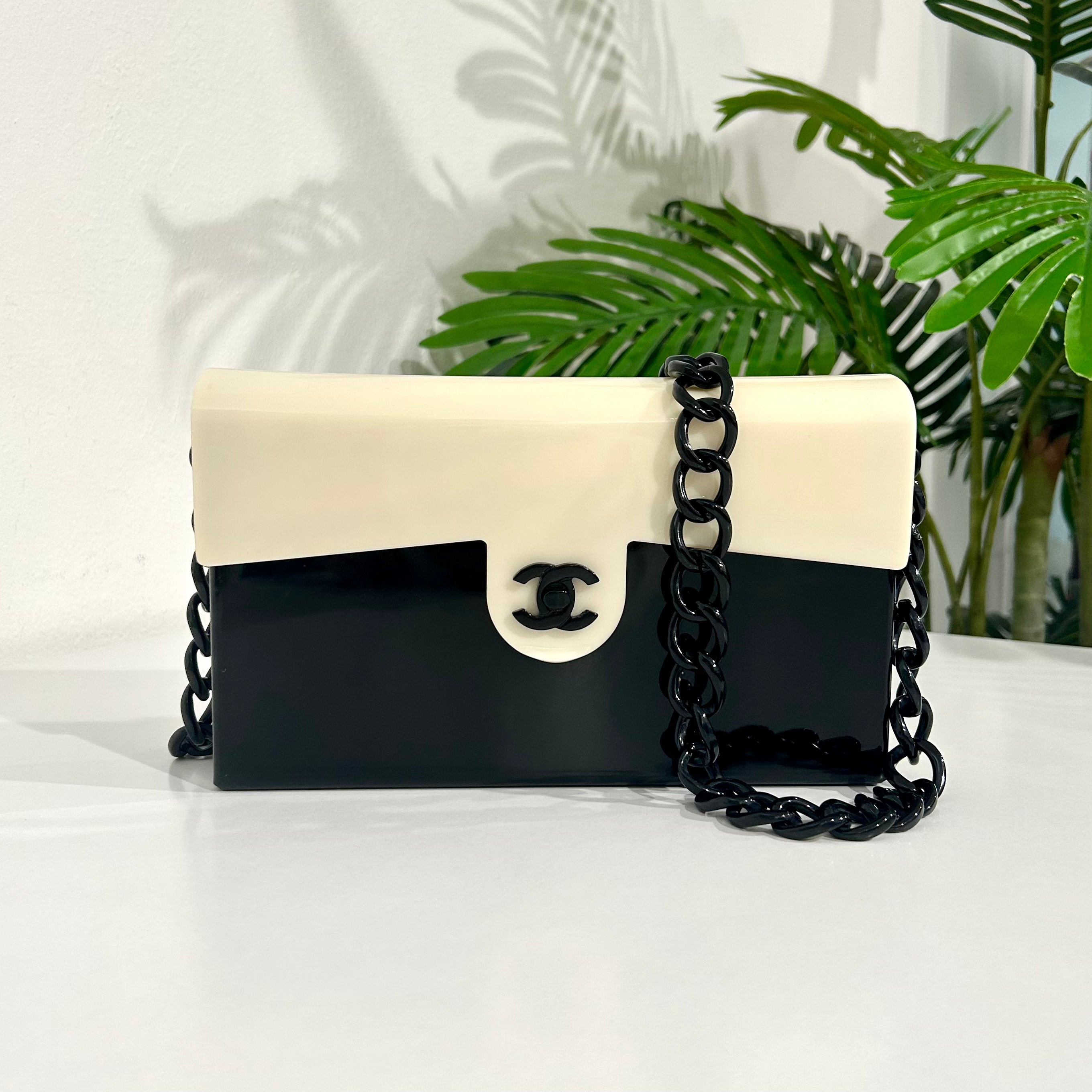 Chanel perspex bag hotsell