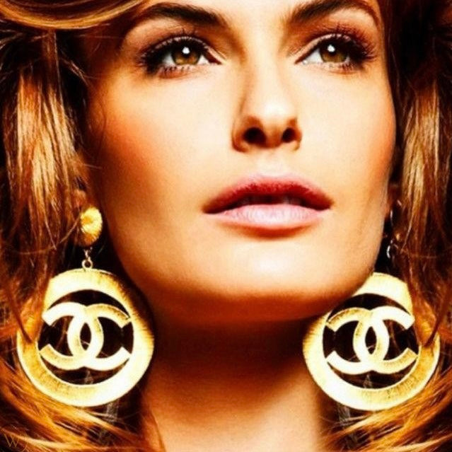 Chanel CC Sunburst Earrings