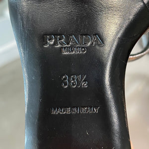 Prada Silver Industrial Wedges