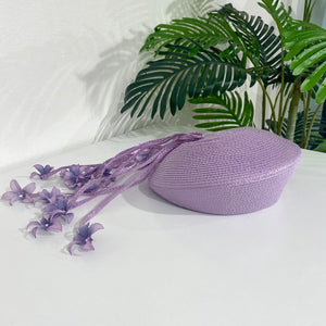 Jack McConnell Vintage Lavender Flower Hat