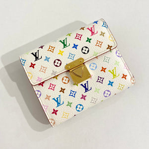 Louis Vuitton Murakami White Multicolore Wallet – Dina C's Fab and Funky  Consignment Boutique