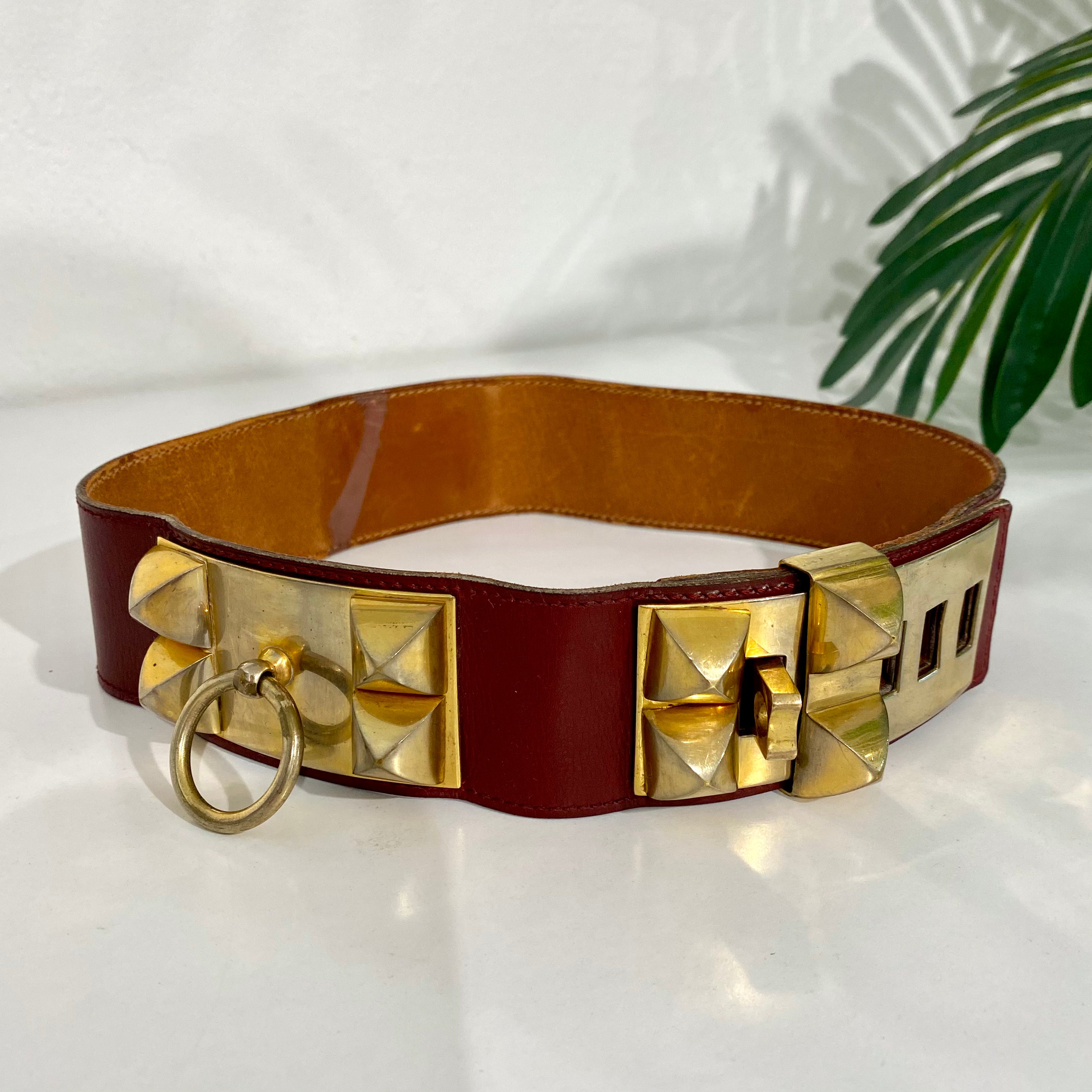 Vintage top hermes belt