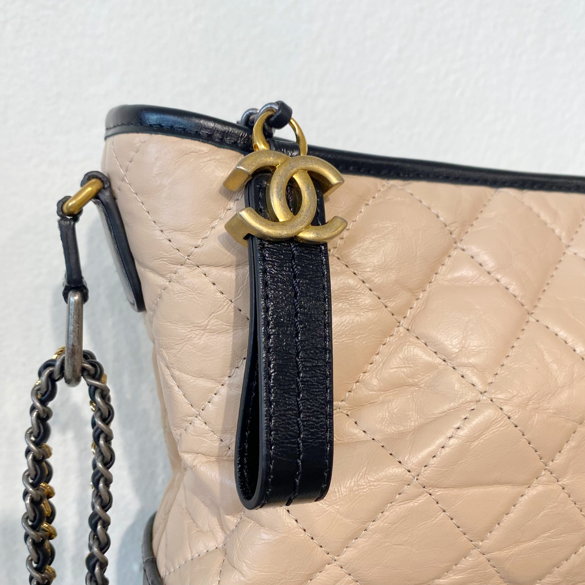 Foxy Couture - Our Black and Beige Chanel Gabrielle Bag