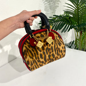 Christian Dior Women's Black and Gold Gambler Dice Bowler Hand Bag