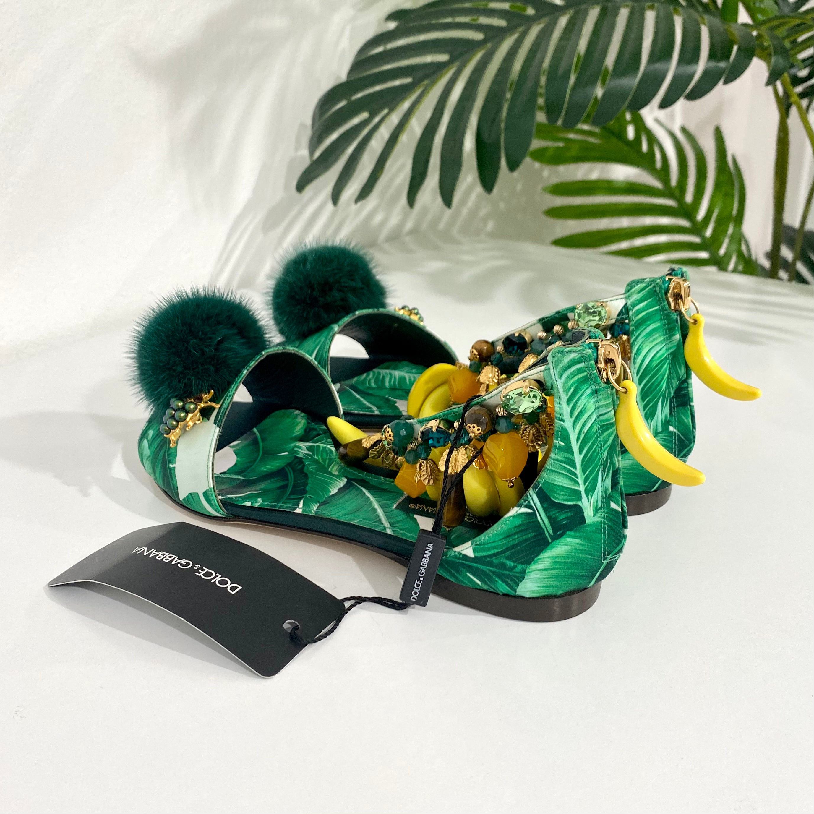 Dolce & Gabbana New Banana Leaf Sandals