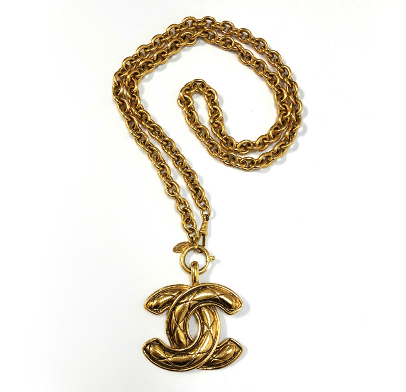 Chanel Vintage Bead & Pearl Gold Necklace – Michael's Consignment NYC
