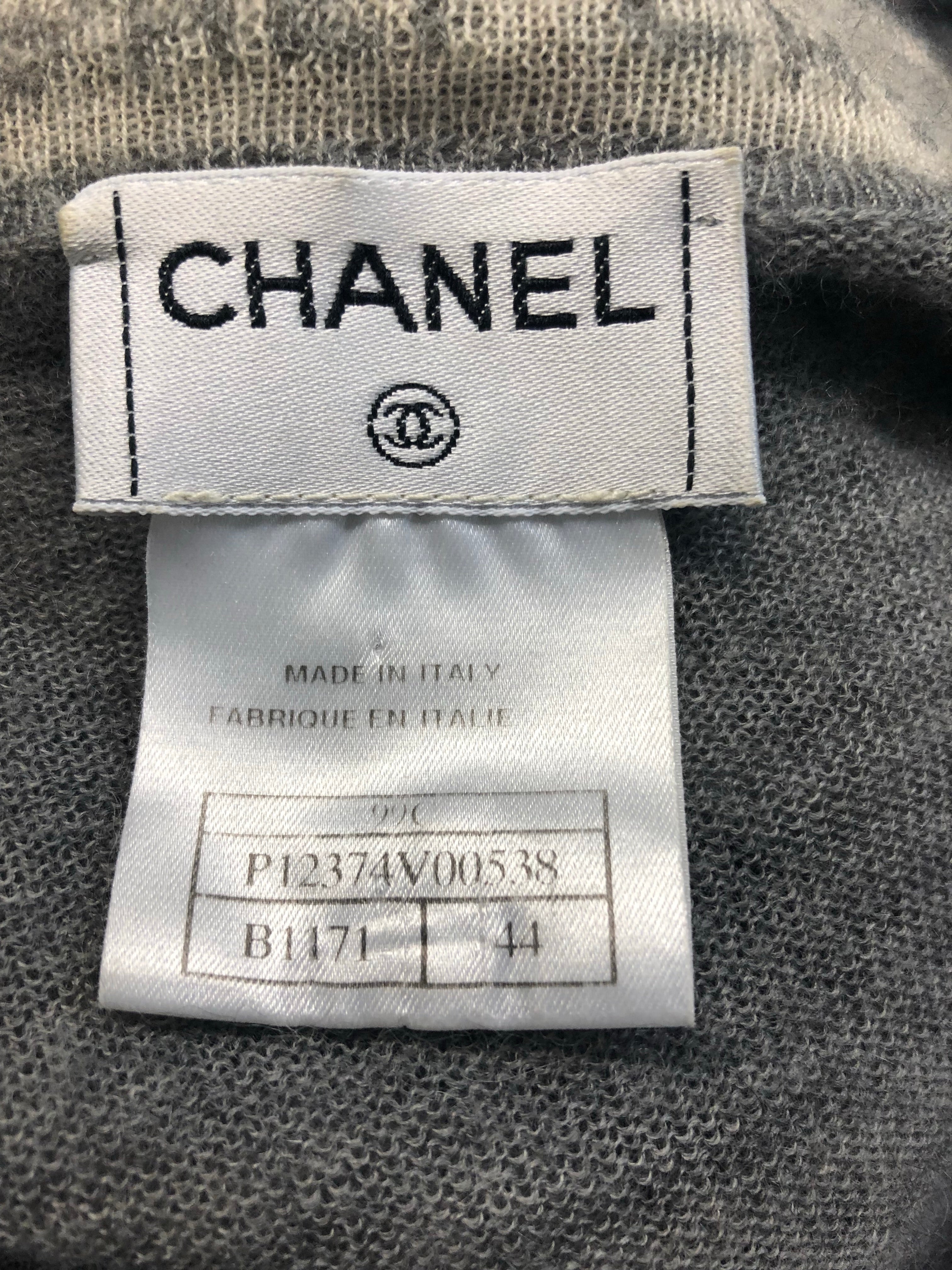 Chanel Vintage Logo Cardigan Set