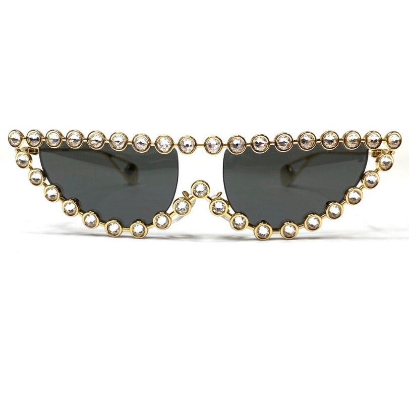 Gucci Crystal Cat Eye Sunglasses