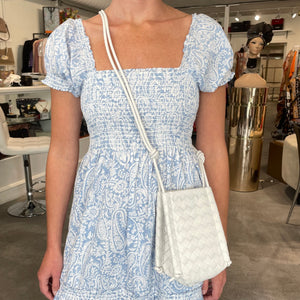 Bottega Veneta White “The Mini Knot” Bag – Dina C's Fab and Funky  Consignment Boutique
