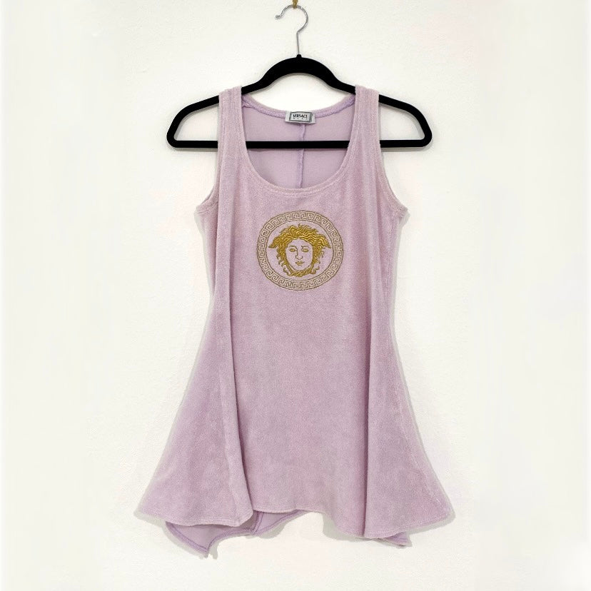 Versace Vintage Lavender Mini Dress