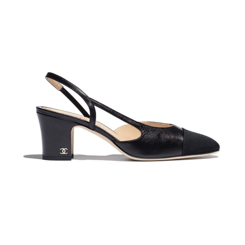 Chanel Black Slingback Heels – Dina C's Fab and Funky Consignment Boutique