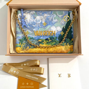 Louis Vuitton Masters Collection x Jeff Koons Van Gogh Pochette Clutch w/  Tags - Blue Clutches, Handbags - LOU705813