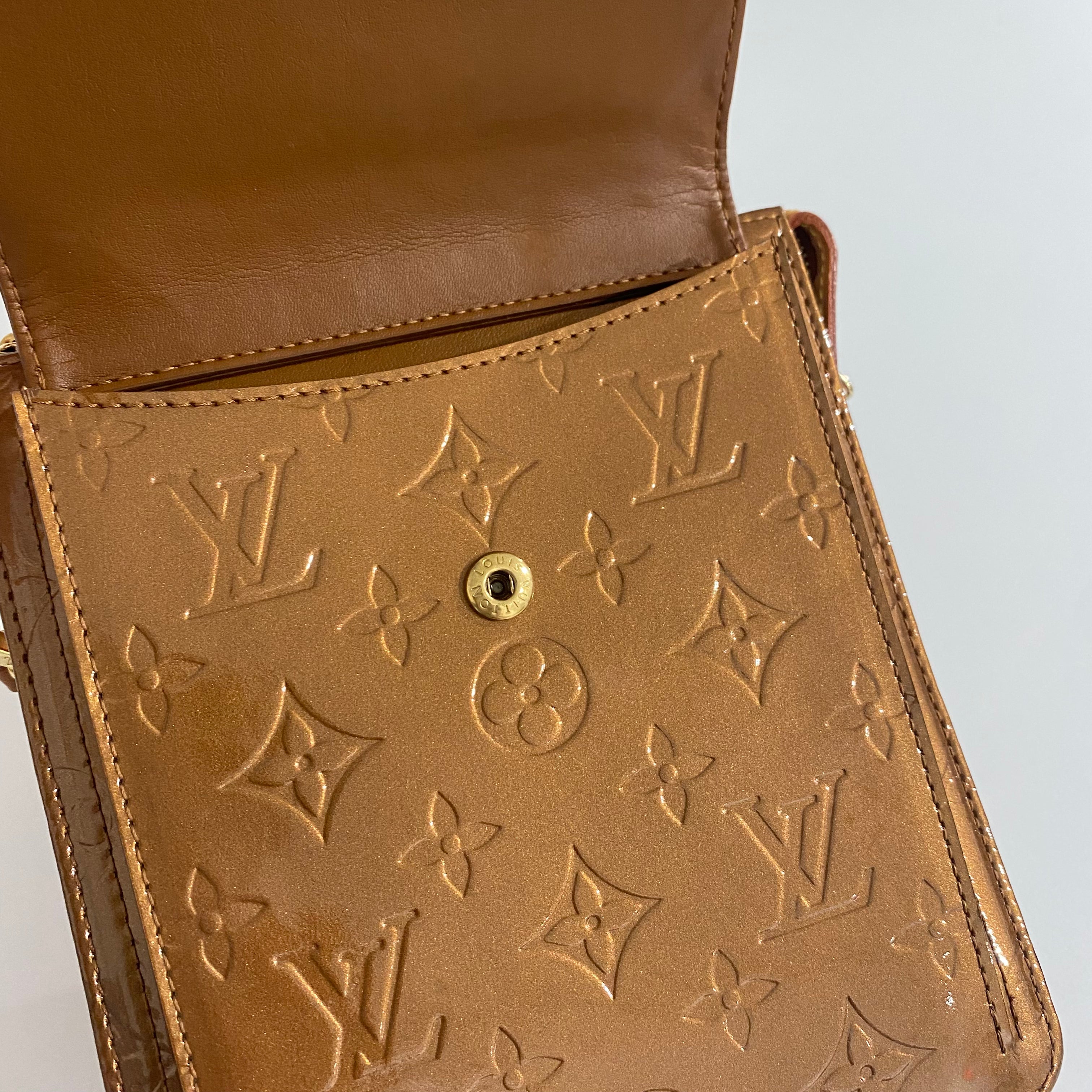 Louis Vuitton Vintage Louis Vuitton Mott Bronze Vernis Leather