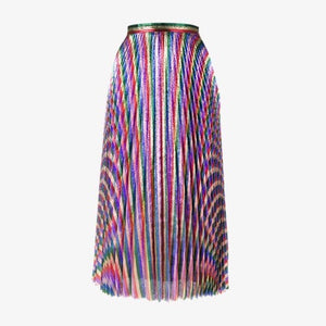 Gucci Iridescent Pleated Midi Skirt