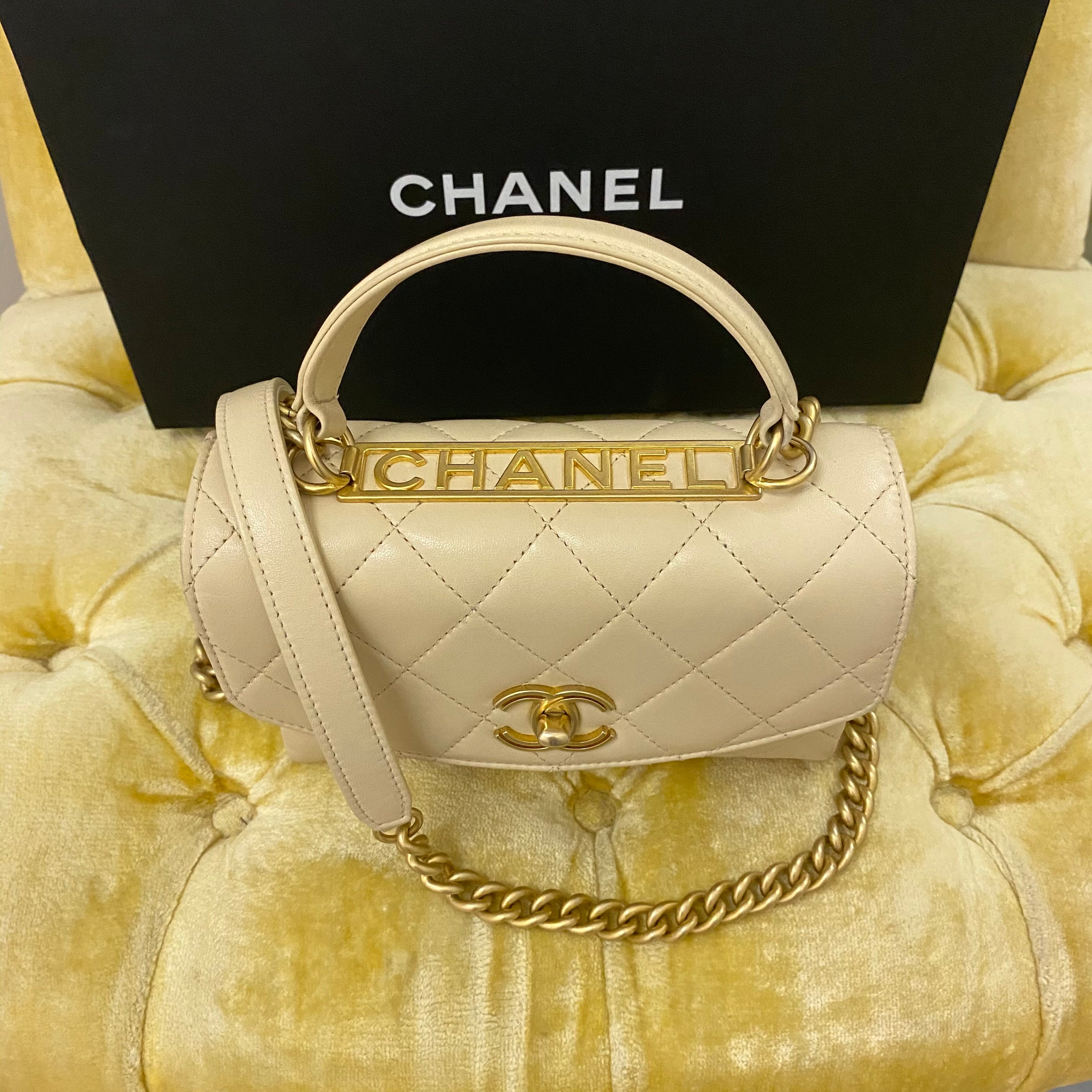 Chanel Beige Trendy Bag – Dina C's Fab and Funky Consignment Boutique