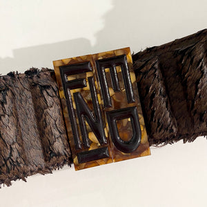 Fendi Painted Fur Belt